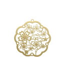 【透かしチャーム】桜吹雪 《きれいめゴールド》【小花 サクラ 桜 春 スプリング さくら 和風 日本 レジン ビーズアンドパーツ アクセサリーパーツ】