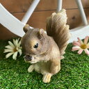 チアフルフレンズ リスのエヴァ(1003867-02)りすの置物/カントリー雑貨・ガーデニング・小動物・ジャンクガーデン・オブジェ・アニマル・ギフト