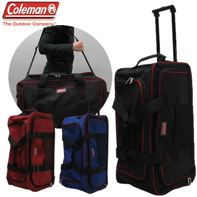 【ポイント10倍】Coleman コールマン　ボストンキャリー65cm(M)　2輪3WAY　14-05送料無料！(沖縄・離島別）　レビュー記入で粗品進呈♪アウトドアブランド大型キャリー！旅行・スポーツバッグに＊ボストンバッグ/キャリーバッグ/ダッフルバッグ/1405＊