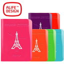 パスポートカバー パスポートケース パリ エッフェル塔 カラフル おしゃれ かわいい レディース ギフト ALIFE アリフ ハッピーフライト DC sncf-141 4点迄メール便OK(su0a174)