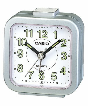 保証付　CASIO　カシオ　トラベルクロック　シルバーメタリック　tq-141-8jf（h…...:griptone:10004112