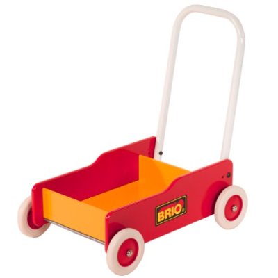 BRIO（ブリオ） 木製 手押し車 歩行練習 木のおもちゃ 赤