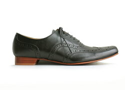 chausser/ショセC279ブラックBLACKウィングチップマニッシュシューズ