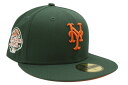 NEW ERA NEW YORK METS 59FIFTY FITTED CAP (2013 ALL-STAR GAME CUSTOM SIDE PATCH/ORANGE UNDER VISOR/DARK GREEN)ニューエラ/フィッテッドキャップ/MLB/ニューヨークメッツ/ダークグリーン/ツバ裏オレンジ