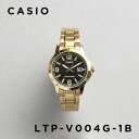 【10年保証】【日本未発売】CASIO カシオ スタンダード レディース LTP-V004G-1B 腕時計 キッズ 子供 女の子 チープカシオ チプカシ アナログ 日付 ゴールド 金 ブラック 黒 海外モデル