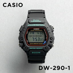 【10年保証】【日本未発売】CASIO SPORTS MENS カシオ スポーツ DW-290-1 腕時計 時計 ブランド メンズ キッズ 子供 男の子 チープカシオ チプカシ デジタル 日付 カレンダー 防水 ミッションインポッシブル ブラック 黒 海外モデル ギフト プレゼント