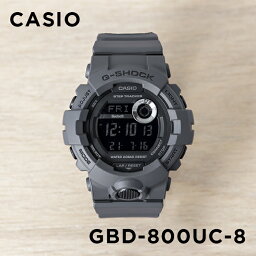 【10年保証】CASIO G-SHOCK カシオ Gショック Gスクワッド GBD-800UC-8 腕時計 時計 ブランド メンズ キッズ 子供 男の子 ランニングウォッチ <strong>歩数計</strong> 万歩計 タイマー デジタル ブルートゥース スマホ 連動 日付 防水 グレー ブラック 黒 ギフト プレゼント