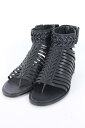 ハイダーアッカーマン/HAIDER ACKERMANN グラディエーターレザーサンダル(37/ブラック)【99】【レディース】【小物】【815071】【中古】【P】bb92#rinkan*S