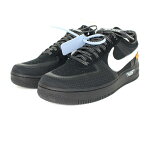 ナイキ オフホワイト/NIKE OFF-WHITE 【AIR FORCE 1 LOW AO4606-001】エアフォースワンロウスニーカー(26.5cm/ブラック)bb187#rinkan*S