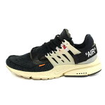 ナイキ オフホワイト/NIKE OFF-WHITE 【AIR PRESTO AA3830-001】エアプレストスニーカー(26cm/ブラック×ホワイト)bb14#rinkan*B