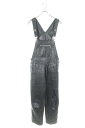 クロムハーツ/Chrome Hearts 【オールド】クロスボールボタンレザーオーバーオール(30インチ/ブラック×シルバー)【SS07】【メンズ】【小物】【105091】【中古】bb147#rinkan*B