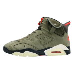 ナイキ/NIKE ×トラビス・スコット 【AIR JORDAN 6 RETRO SP CN1084-200】エアジョーダン6レトロスニーカー(26.5cm/カーキ×ブラック×ホワイト)bb307#rinkan*S