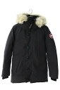 カナダグース/CANADA GOOSE サイズ:XS 【3438JM JASPER PARKA】ジャスパーファーフードダウンジャケット(ネイビー)【BS99】【メンズ】【103012】【中古】bb170#rinkan*B