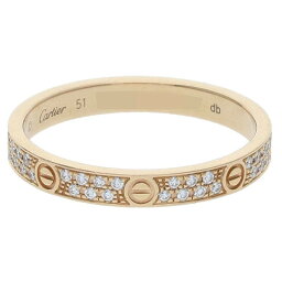 <strong>カルティエ</strong> Cartier　サイズ___10.5号 MINI LOVE RING PAVE ミニ<strong>ラブリング</strong> K18PG<strong>ダイヤ</strong>リング(ピンクゴールド×クリア 2.02g)【802132】【SS13】【小物】【中古】bb406#rinkan*B