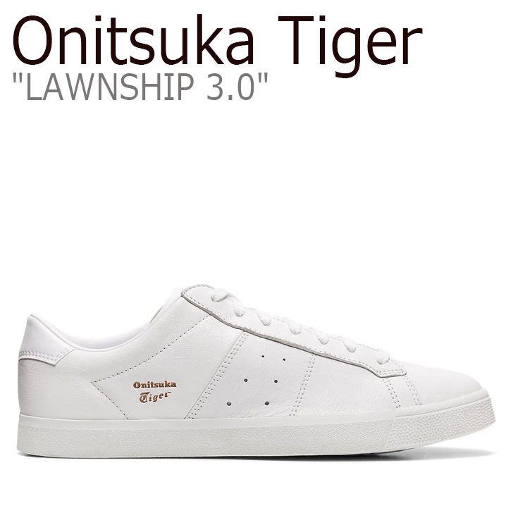 オニツカタイガー スニーカー Onitsuka Tiger メンズ レディース <strong>LAWNSHIP</strong> 3.0 ローンシップ 3.0 WHITE ホワイト 1183A568-100 シューズ