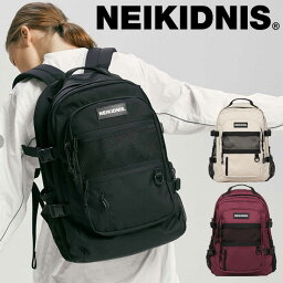 【国内配送/正規販売店】ネイキドニス リュック <strong>NEIKIDNIS</strong> <strong>ABSOLUTE</strong> <strong>BACKPACK</strong> アブソリュート バックパック 韓国ファッション BLACK BURGUNDY BEIGE 037ASB02/06/762 バッグ