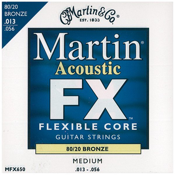 Martin 13-56 MFX-650 Medium[マーチン弦][フレキシブルコア,Flexible Core][ミディアム][ブロンズ弦][アコースティックギター弦,String]