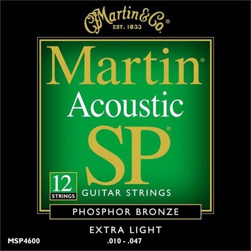 Martin 10-47 MSP-4600 Extra Light 12弦ギター用[マーチン弦][エクストラライト][フォスファーブロンズ弦][アコースティックギター弦,String]