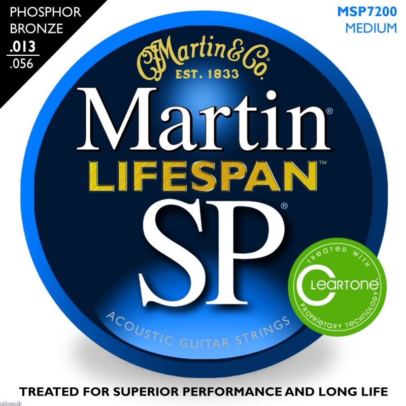 Martin 13-56 MSP-7200 Medium[マーチン弦][ライフスパンシリーズ,Lifespan][ミディアム][コーティング弦][フォスファーブロンズ弦][アコースティックギター弦,String]