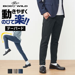 グンゼ ボディワイルド テーパード <strong>ストレッチパンツ</strong> <strong>メンズ</strong> ライトテックストレッチ ウエスト紐 軽い メッシュポケット 動きやすい 前閉じ ズボン レギンスパンツ ボトム M-LL BDR225