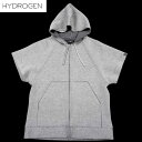 【送料無料】 ハイドロゲン(HYDROGEN)レディース 半袖 ジップアップパーカー 151706 706 【楽ギフ_包装】【smtb-TK】 14A