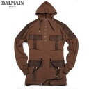 【送料無料】 バルマン(BALMAIN) メンズ コットンブルゾン ジャケットJ265 C855C 161 【楽ギフ_包装】【SALE1604】 61S