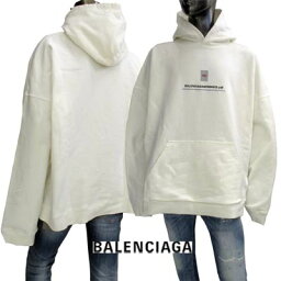 <strong>バレンシアガ</strong> BALENCIAGA メンズ トップス <strong>パーカー</strong> フーディ フロントBALENCIAGASPRING22.pdfロゴ・PDF刺繍ロゴ入り裏起毛<strong>パーカー</strong> ホワイト 674986 TLVF8 9016 (R121000/R112200) GB221 2022年春夏新作 【送料無料】 【smtb-TK】