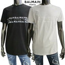 バルマン(BALMAIN) メンズ レディース キッズ ユニセックス メンズ着用可(16Y:メンズS相当) トップス Tシャツ カットソー 半袖 ロゴ 2color 白/黒 クルーネックTシャツ