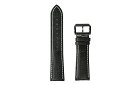 腕時計 ベルト 23mm レザー 黒 白ステッチ n-bkw-b バンド 交換 工具付属 メール便可