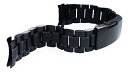腕時計 ステンレス ベルト 22mm 弓カン ブラック 黒 ステンレス無垢 3連 サイドプッシュ式バックル 交換工具付属 メール便可 腕時計 交換 バンド
