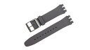 スウォッチ SWATCH 対応 ベルト 17mm用 シリコンラバーベルト ホールレス グレー SWK17 交換工具付属 (社外品)