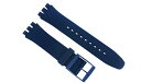 スウォッチ SWATCH 対応 ベルト 16mm用 シリコンラバーベルト ネイビー SWKNV16 交換工具付属 (社外品)