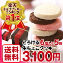 【送料無料】とろける生チョコクッキー6個入×5箱（北海道、沖...