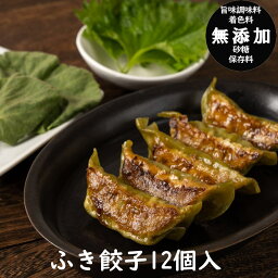 【<strong>餃子の餃天</strong>】【浜ちゃんが！】【4袋で送料無料】1番人気！新緑のふき餃子12個 <strong>餃子の餃天</strong>　秋田のお取り寄せ　ぎょうてん　シソ餃子 ぎょうざ