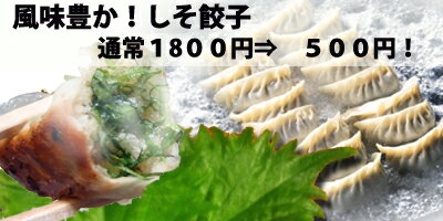 風味豊か！女性に人気！しそ餃子（にんにく無し）30個入り