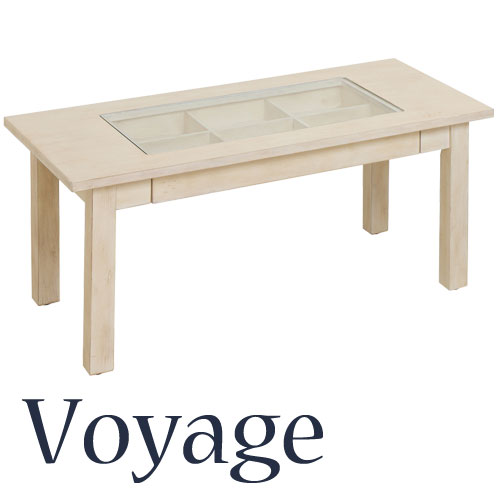 Voyage(ボヤージュ) コレクションテーブル VOT-2473WH ホワイト【デザイン家具】【アンティーク】天然木/ディスプレイ/テーブル/机/つくえ【大人カワイイ】