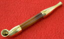 ★【メール便送料210円】キセル 煙管 真鍮 3寸 9.5cm 小錦 刻みタバコ 煙草 たばこ パイプ