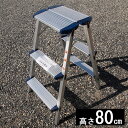■アルミ踏み台【EWS-80】幅広安全踏台 3段タイプ 折り...