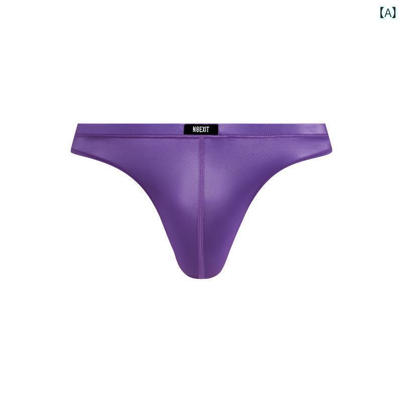 メンズ ビキニ フィット感 NOEXIT サテン 光沢 ビキニ トライアングル セクシーメンズ ブリーフ