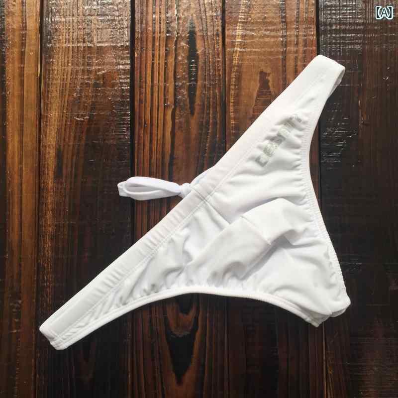 メンズ ビキニ フィット感 DESMIIT 水泳 パンツ メンズ 無地 尻 露出 メンズビキニ トランク スロー ウエスト 魅惑的 T バック
