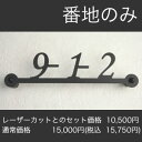 表札 ステンレス 【送料無料】ステンレスレーザーカット表札特別オプション「番地のみ」(セール対象外商品)ひょうさつ【GHO表札】【楽ギフ_包装】【楽天人気表札】