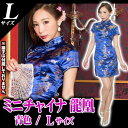 【1点までメール便も可能】 ミニチャイナ 龍凰 / 青 (L...