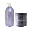 ハホニコ キラメラメ メンテケア シャンプー 1000ml 1個 + メンテケア ヘアパック デイリー 500g(詰替え用) 1個 合計2個セット