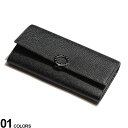 最大2000円offクーポン配布中■BVLGARI (ブルガリ) レザー ロゴ刻印リング フラップ 長財布 BLACKブランド メンズ 男性 レザー 財布 ウォレット 長財布 革 ビジネス ロングウォレット ギフト プレゼント BLG30414