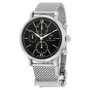 IWCポルトフィーノ・オートマチック・ブラックダイヤル・ステンレススチール・メンズ腕時計 IW391016