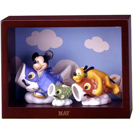 【ディズニー・ミッキーマウス】マンスリーフィギュア5月「子供の日」こいのぼり/鯉のぼり/鯉幟/五月人形/端午の節句【Disneyzone】ミッキーマウス＆プルート♪