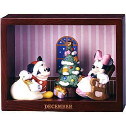 【ディズニー・ミッキーマウス】マンスリーフィギュア12月「クリスマス」サンタクロース/クリスマスツリー【Disneyzone】
