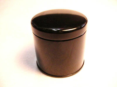 紅茶キャニスター小（黒）防湿缶（25g用）シンプル紅茶缶です。密閉性が高く保存用にぴったり。