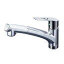 KVK 流し台用シングルレバー式シャワー付混合栓 KM5021TEC フルメッキ仕様 節水・省エネ キッチン用 NSFシャワー搭載 eレバー水栓 ブレードホース・クイックファスナー