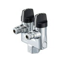 光陽産業:都市ガス用 LA二口コンセントON・OFFヒューズガス栓 型式:G023A-12